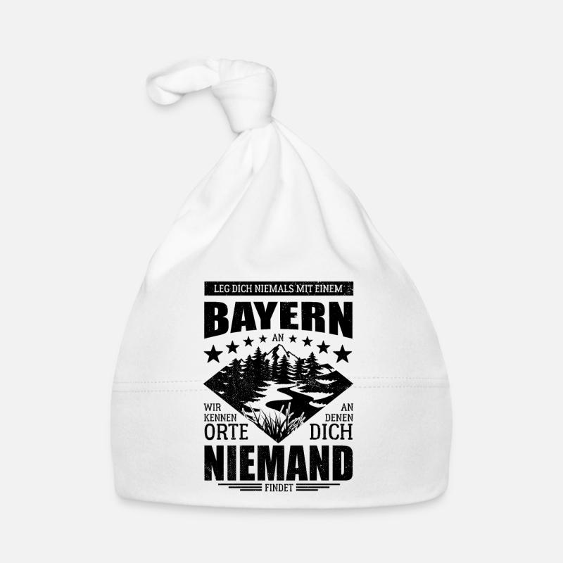 Leg dich nicht mit einem Bayern an - Spruch Baby Bio-Mütze
