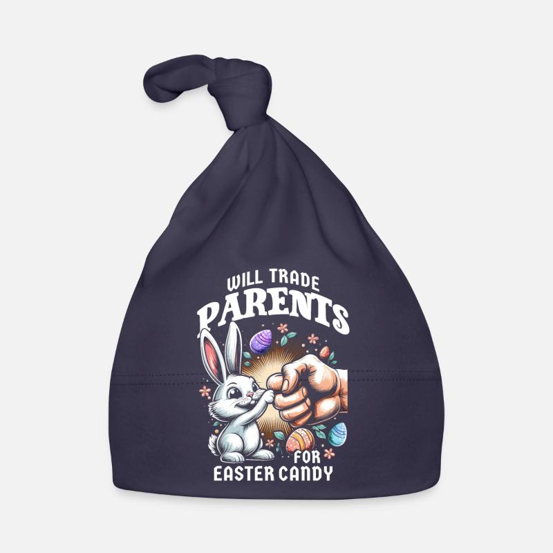 Will Trade Parents For Easter Candy Organic Baby Cap