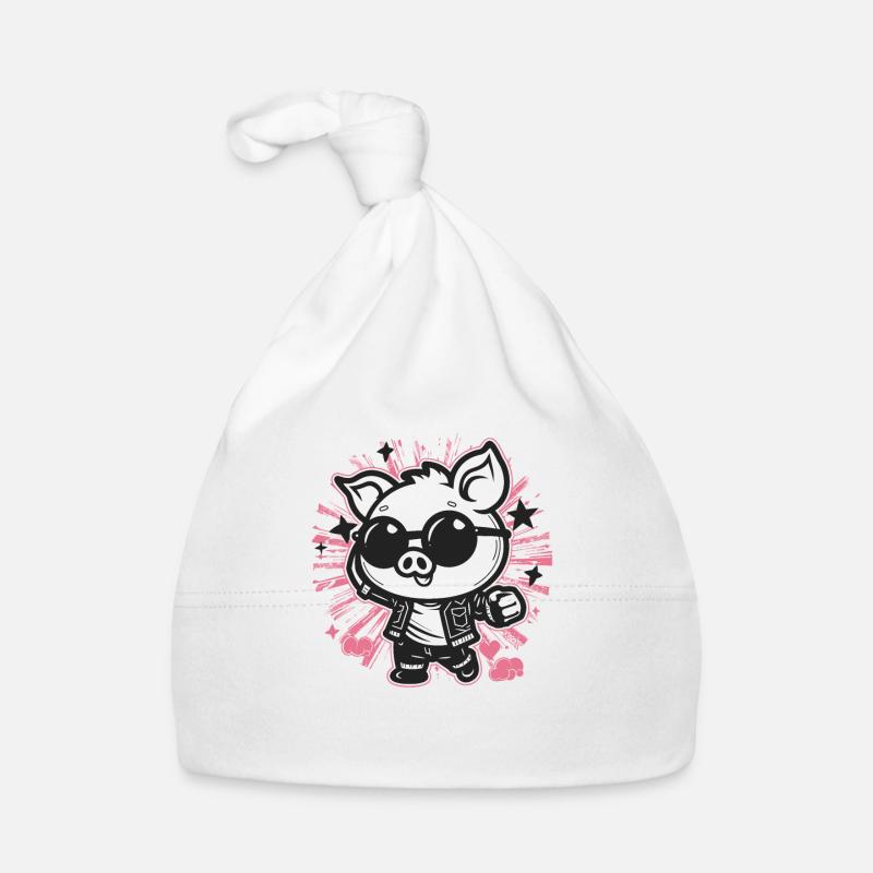 Super coolers Disco-Schwein Baby Bio-Mütze