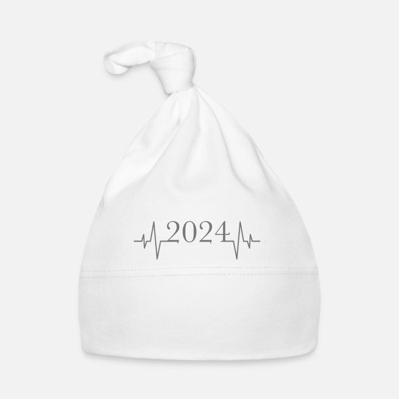 2024 Herzschlag Baby Bio-Mütze