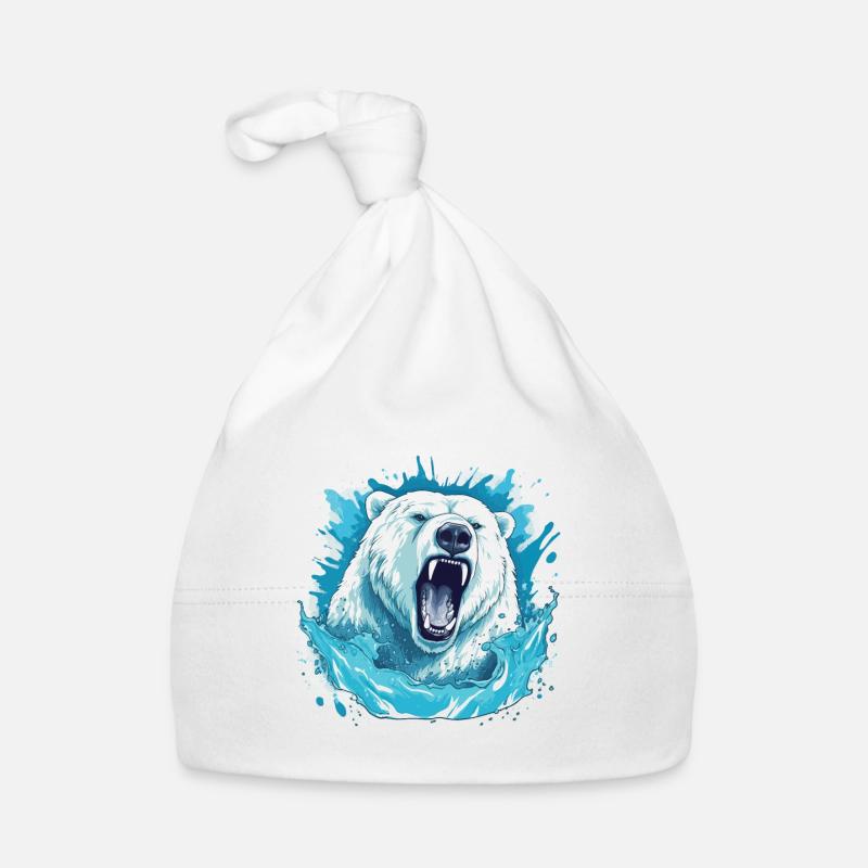 Polar Roar – Eisberg-blaubär-kunst Baby Bio-Mütze