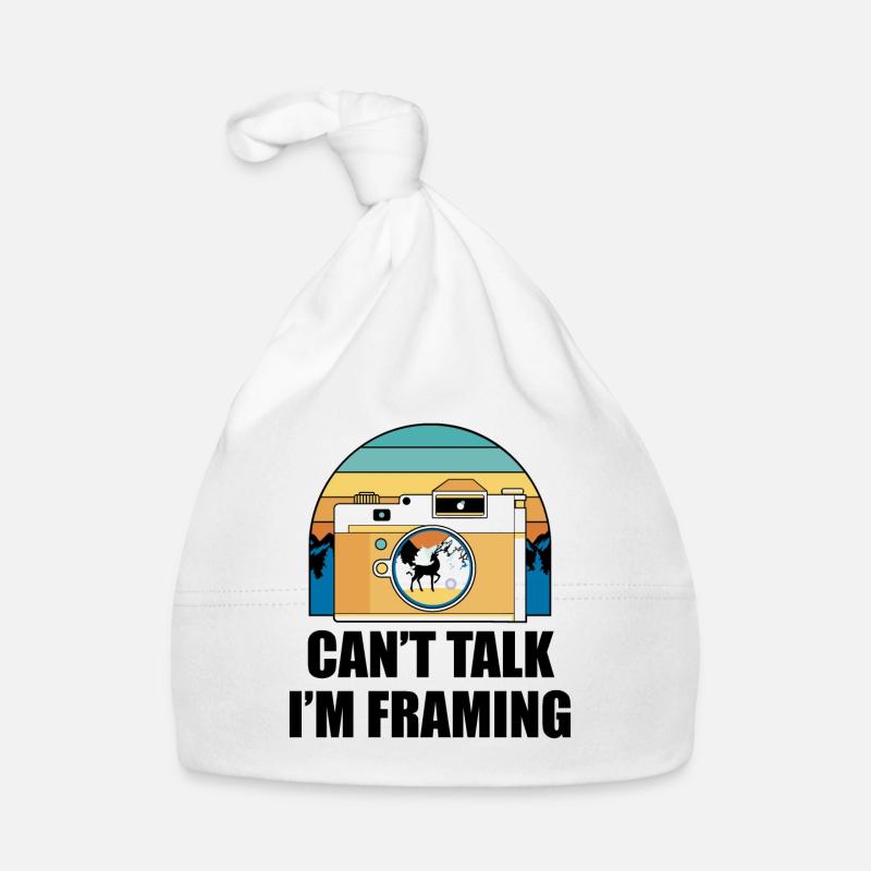 I Can't Talk, I Framed Myself - Photography Organic Baby Cap