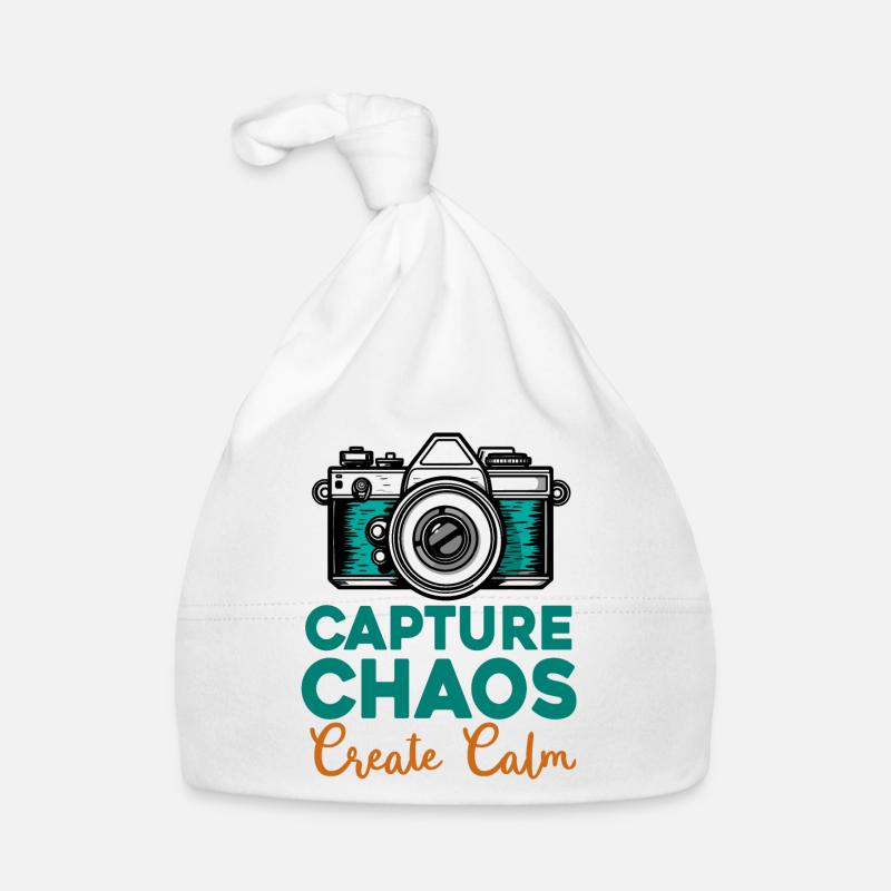 Chaos Capture Create Calm - Photographie Bonnet bio Bébé