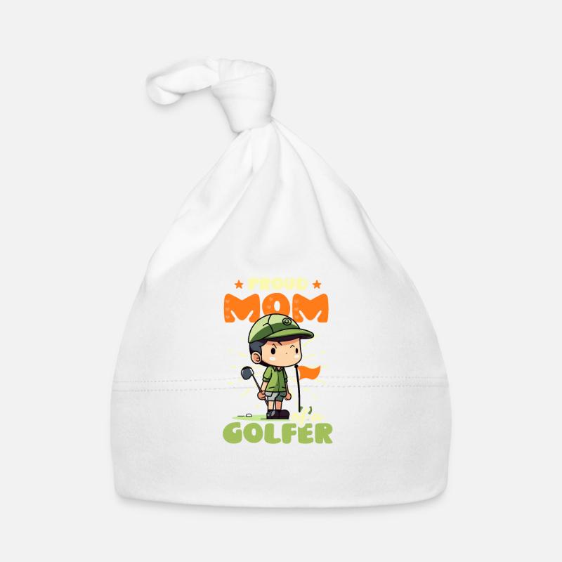 Golfing Mom Proud Mom Of Golfer Organic Baby Cap