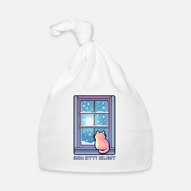 Snow Kitty Delight Baby Bio-Mütze