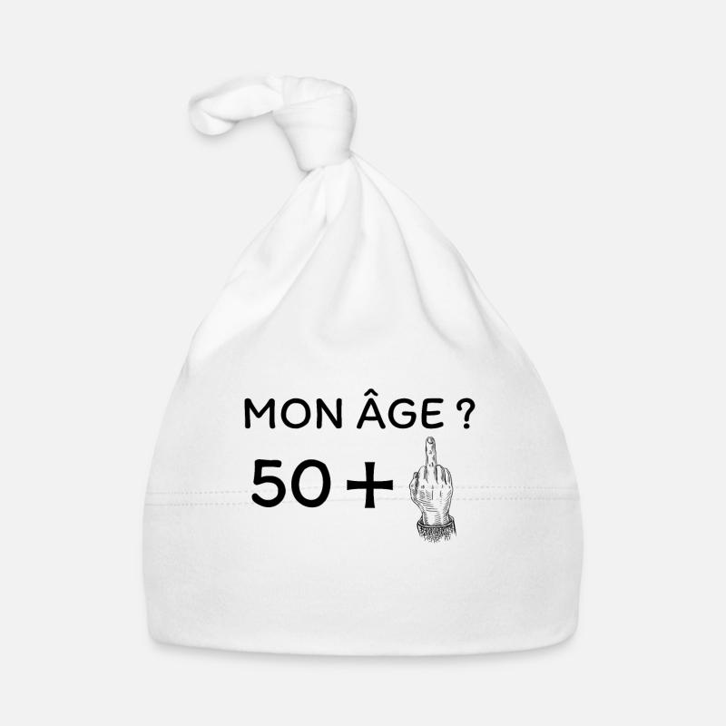 mon âge 51 - Bonnet bio Bébé - blanc
