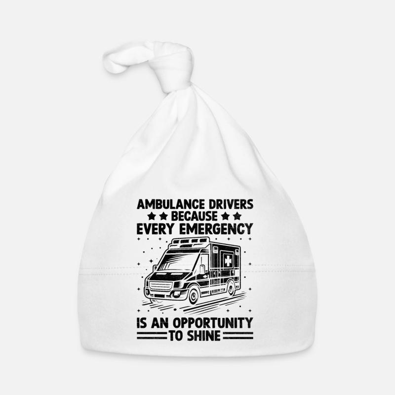 Krankenwagenfahrer, weil jeder Notfall ein Einsatz ist Baby Bio-Mütze