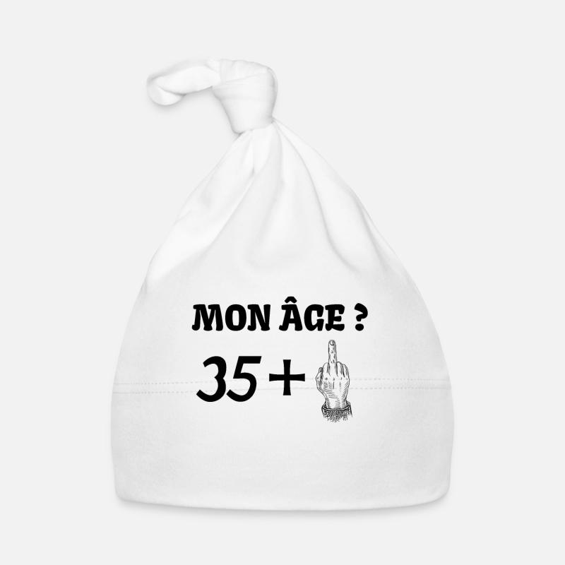 mon âge 36 - Bonnet bio Bébé - blanc