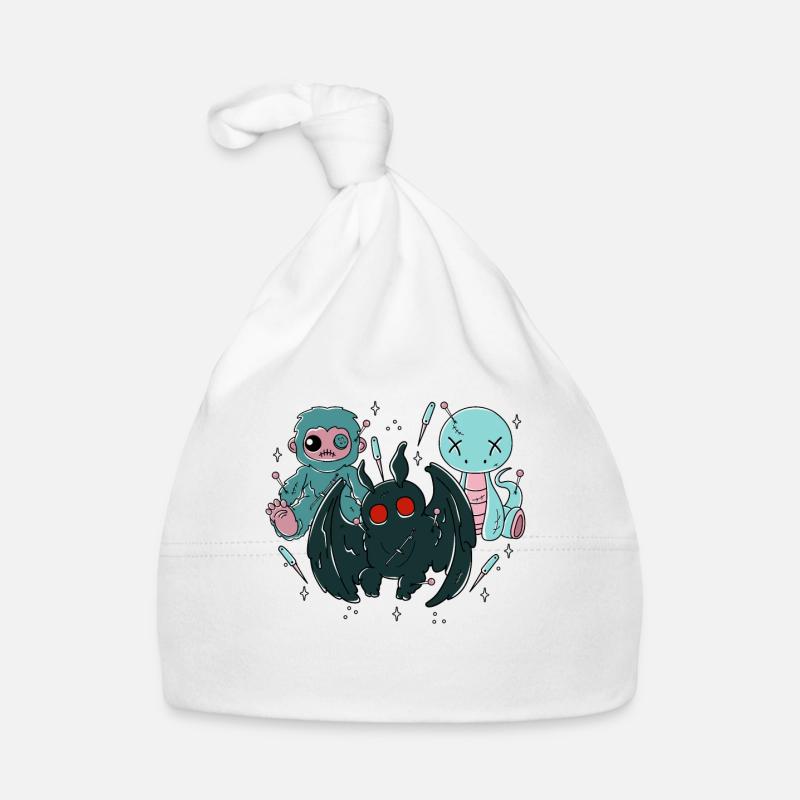 Kawaii Pastel Goth Cryptids Organic Baby Cap