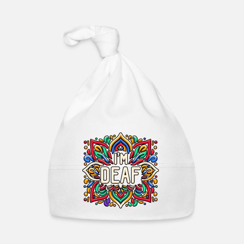 I'm Deaf 43 Organic Baby Cap