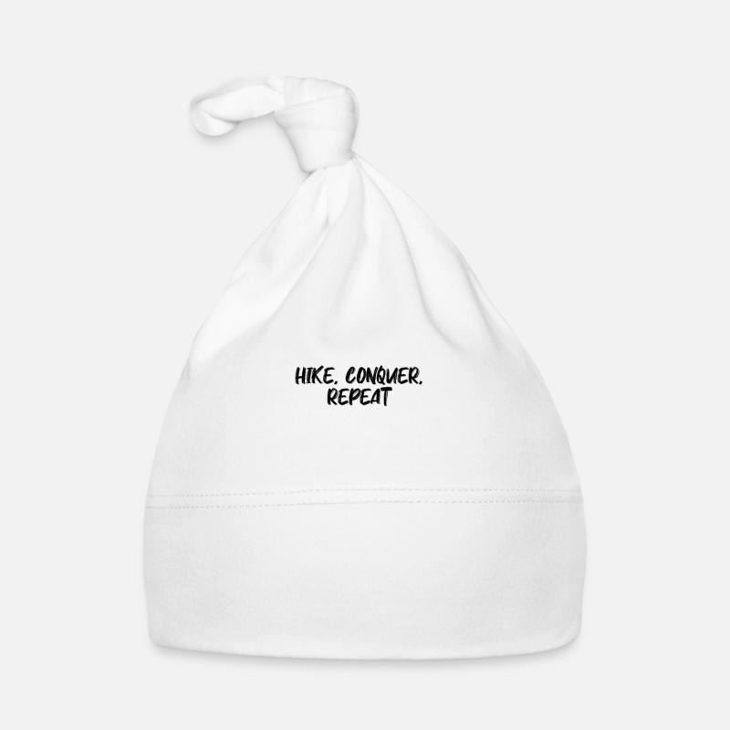 Wandern - Hike, conquer, repeat Organic Baby Cap