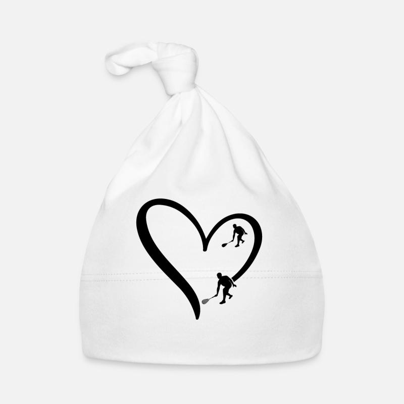 Squash Heart Squash silhouette Squash player Organic Baby Cap