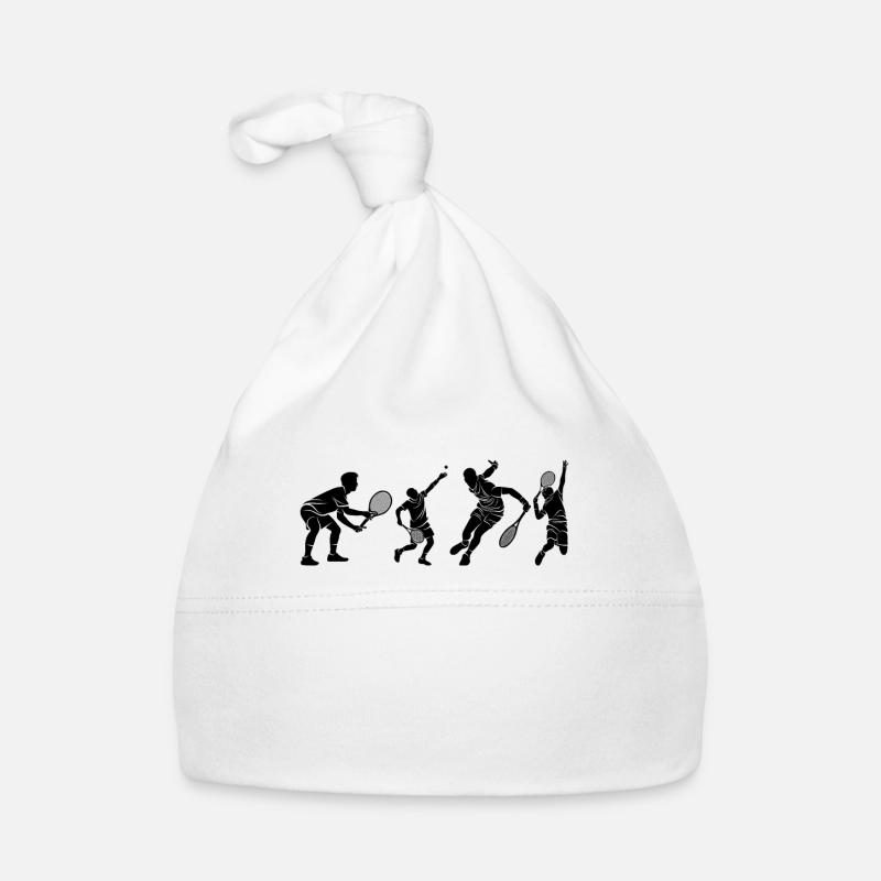 Squash player silhouettes Organic Baby Cap