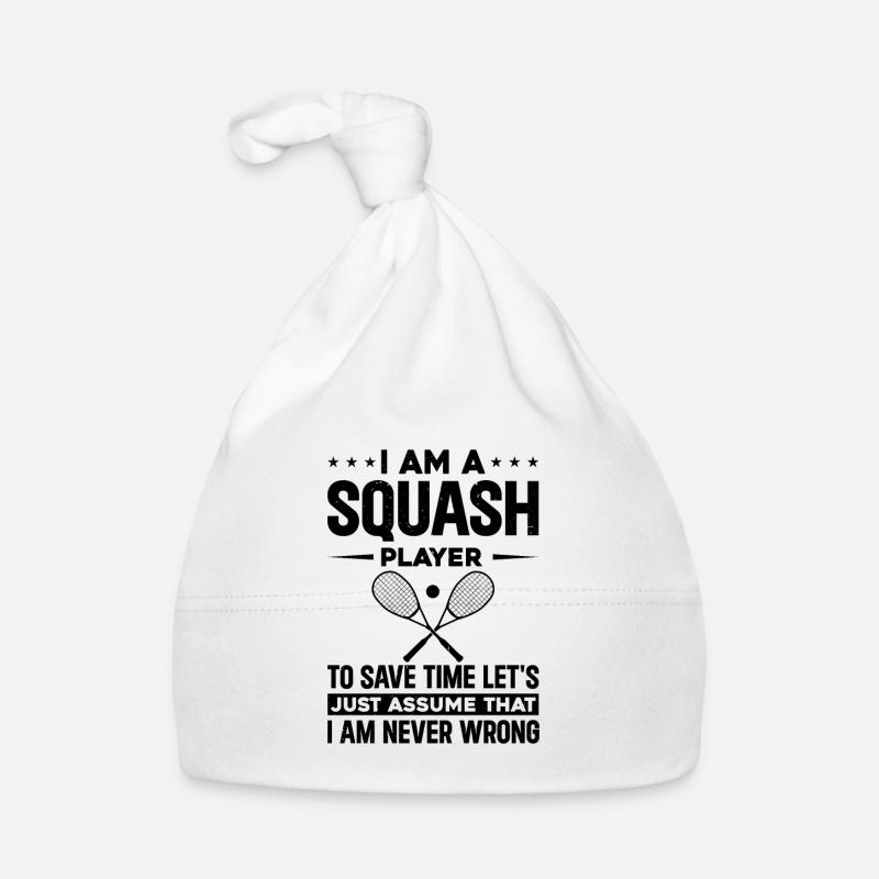 Je suis un joueur de squash pour gagner du temps, supposons simplement Bonnet bio Bébé