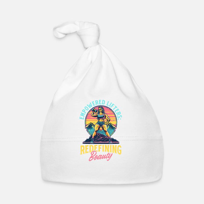 Female Bodybuilder Empowered Redefining Beauty Organic Baby Cap