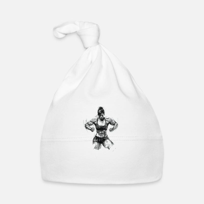 Female Bodybuilder Beauty Beyond Muscle Organic Baby Cap
