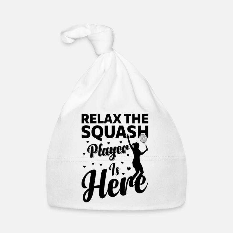 Relax The Squash Player is here - Squash Player Baby Bio-Mütze