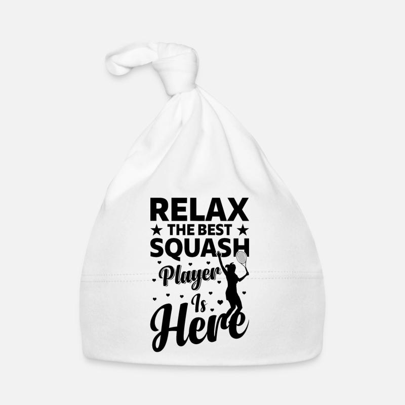 Relax The Best Squash Player is here - Squash Play Baby Bio-Mütze