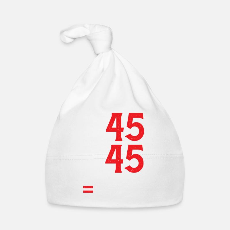 45 + 45 = 135 28 Baby Bio-Mütze