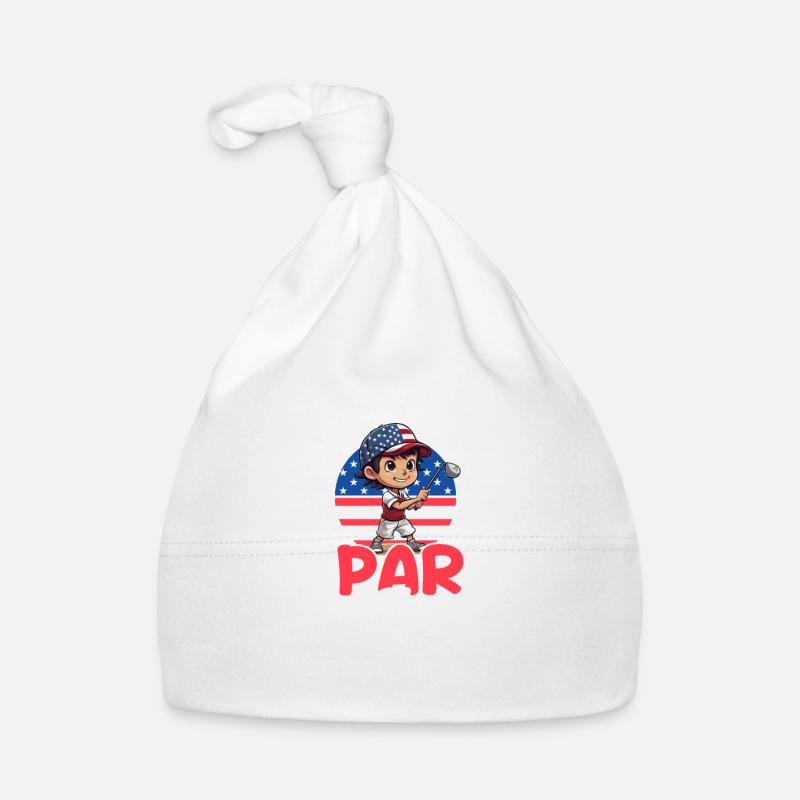 4 juillet Golf Lets Partee Bonnet bio Bébé