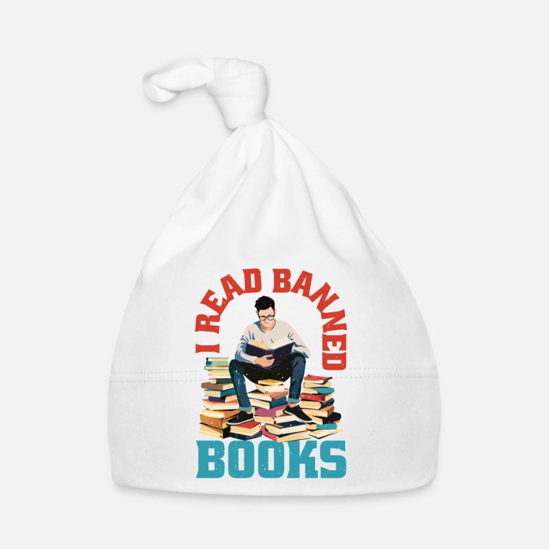 I Read Banned Books 91 Baby Bio-Mütze