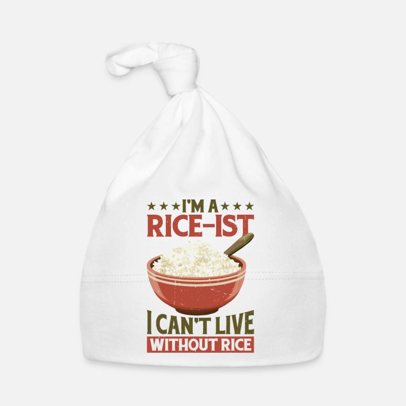 I'm A Rice-ist I Can't Live Without Rice 6 Baby Bio-Mütze