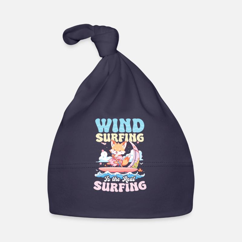La planche à voile est le vrai surf Bonnet bio Bébé