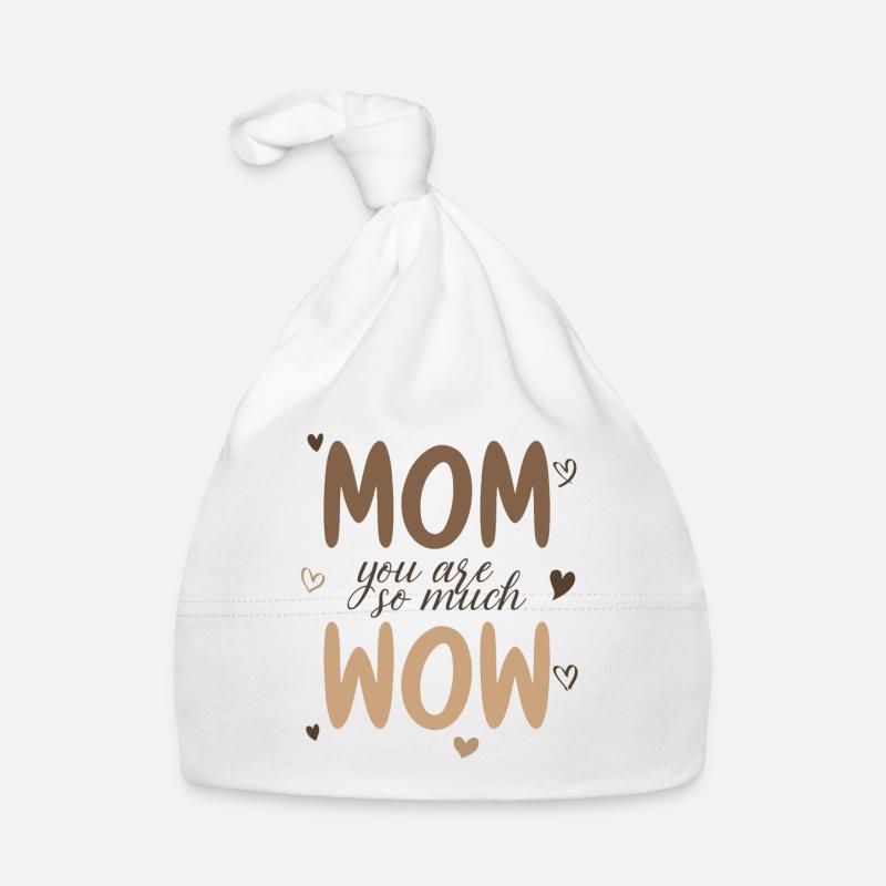 Mama Du Bist Wow Mom You Are Wow Mutter Muttertag Baby Bio-Mütze