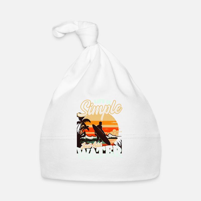 Surfer Simple Ajouter de l’eau Bonnet bio Bébé