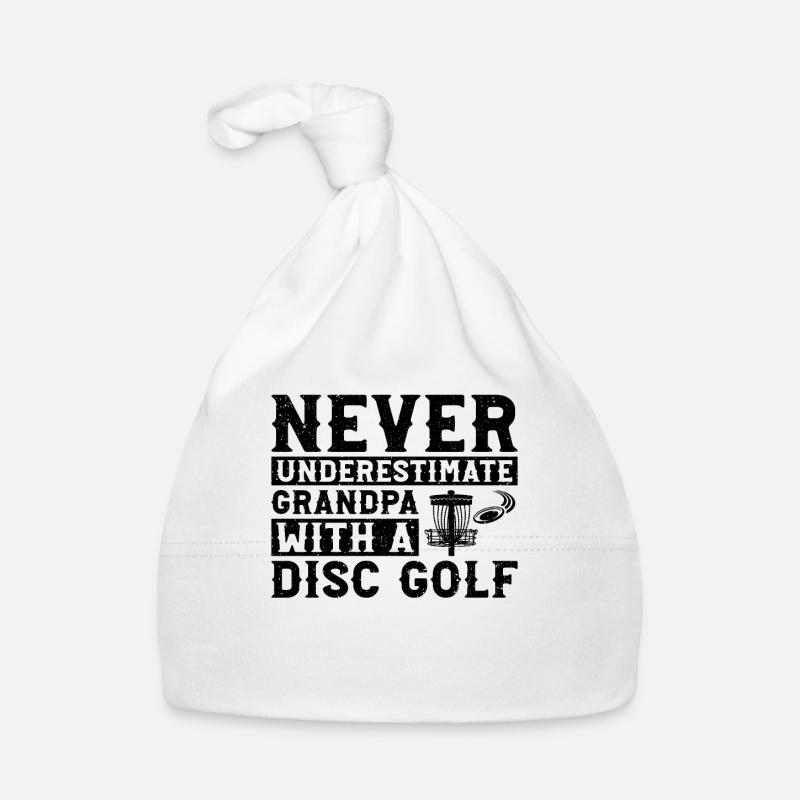 Never underestimate grandpa with a disc golf Baby Bio-Mütze