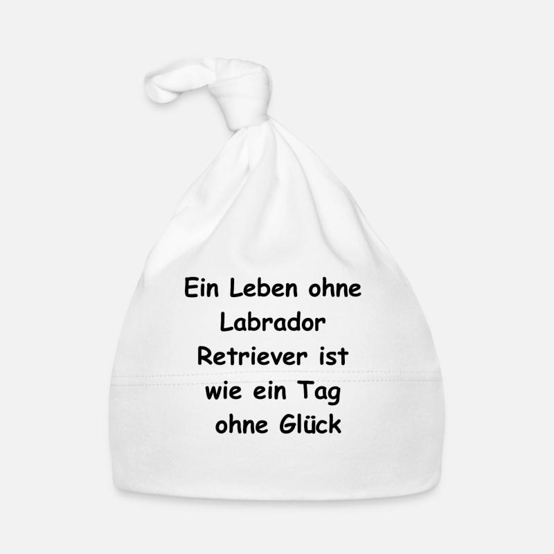 Glücksbringer Labrador Geschenk Baby Bio-Mütze