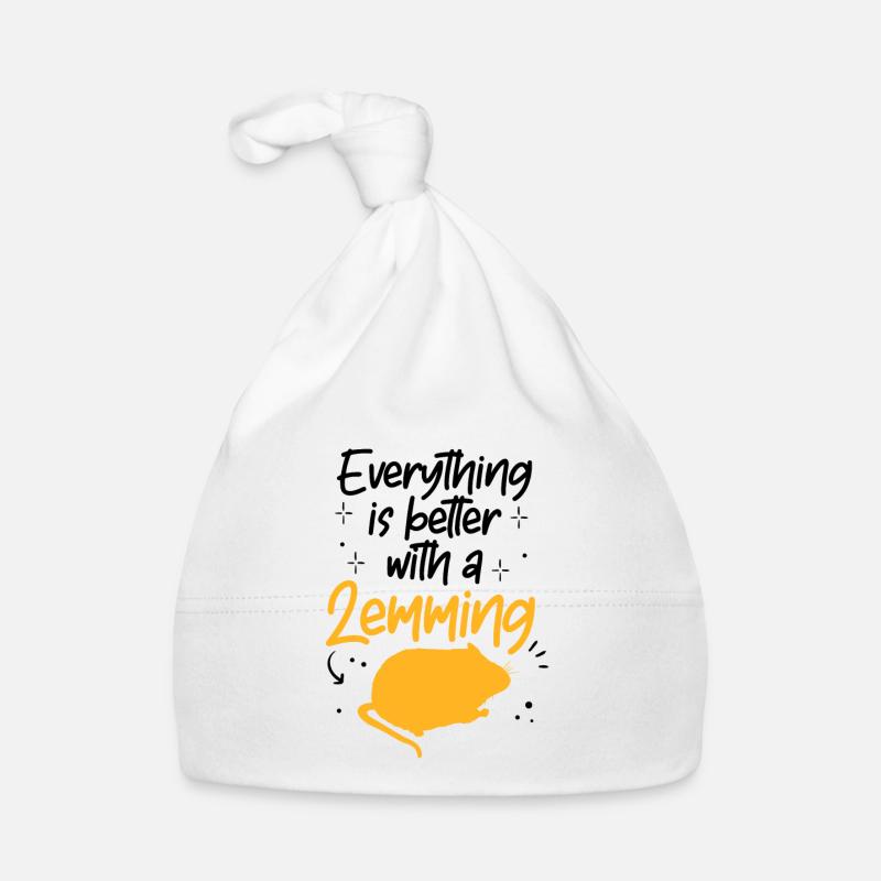 Lemming Vole Everything Better with Lemming Organic Baby Cap
