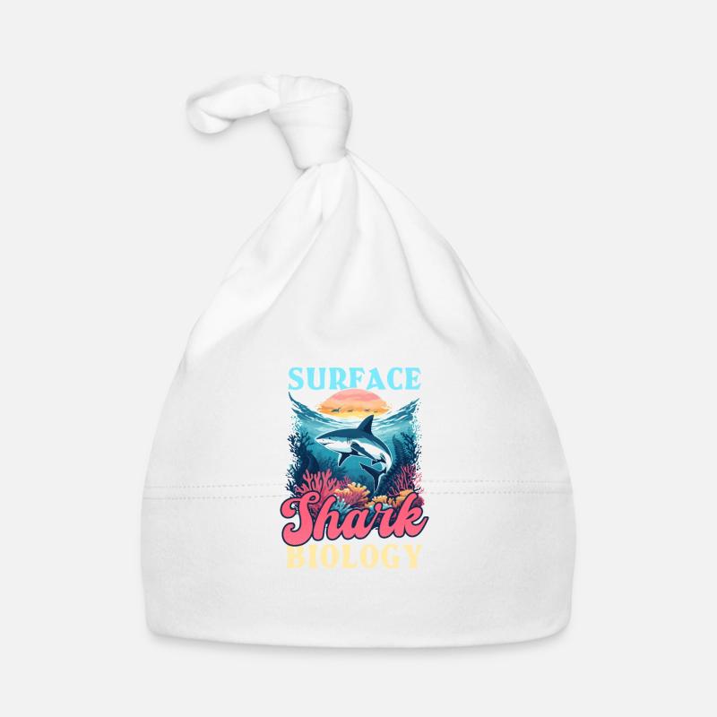 Biologiste amoureux des requins sous la surface : Shark Biolo Bonnet bio Bébé