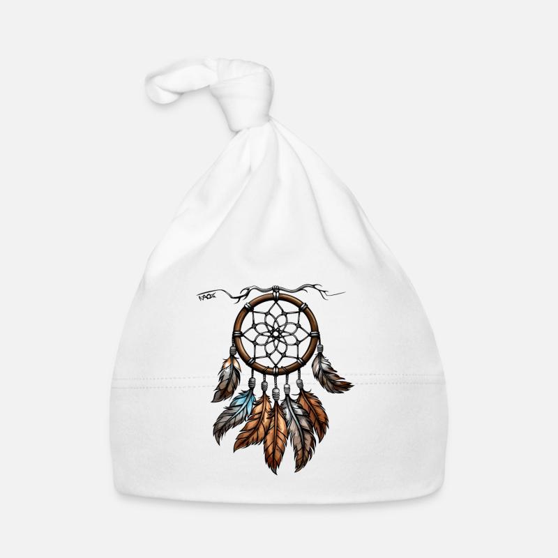 Das feinste handgemachte Traumfänger Baby Bio-Mütze