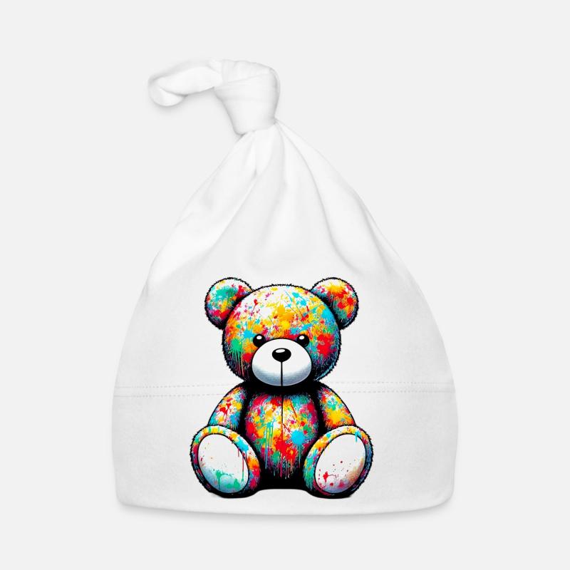 Orso orsacchiotto Teddy Bear Organic Baby Cap