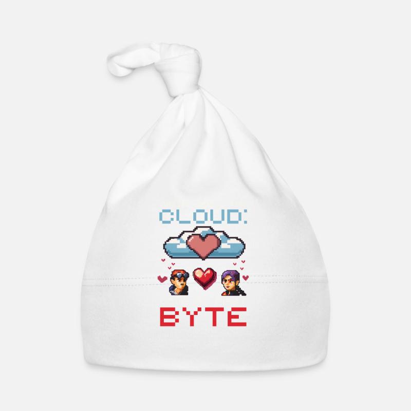 Geek Love Match Made in Cloud Love at First Byte Organic Baby Cap