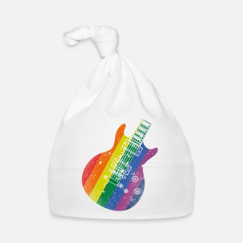 Guitare Pride Flag Bonnet bio Bébé
