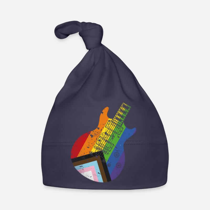Guitare Pride Progress Flag Bonnet bio Bébé