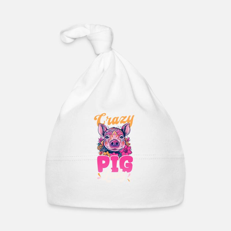 Pig Farmer Crazy Pig Lady Organic Baby Cap