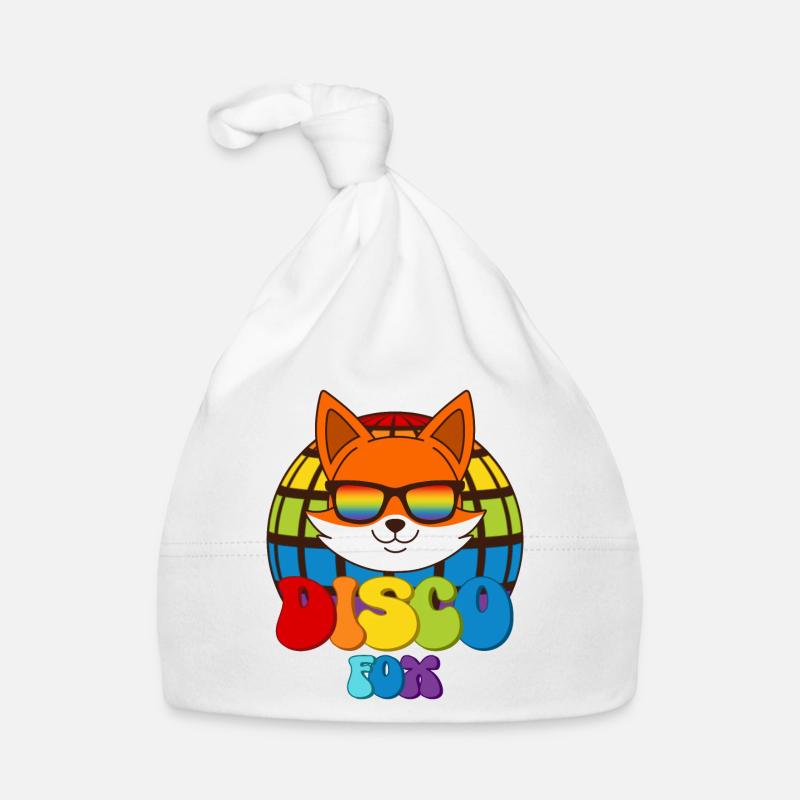 Disco Fox Discokugel Fuchs Sonnenbrille Discofox Baby Bio-Mütze