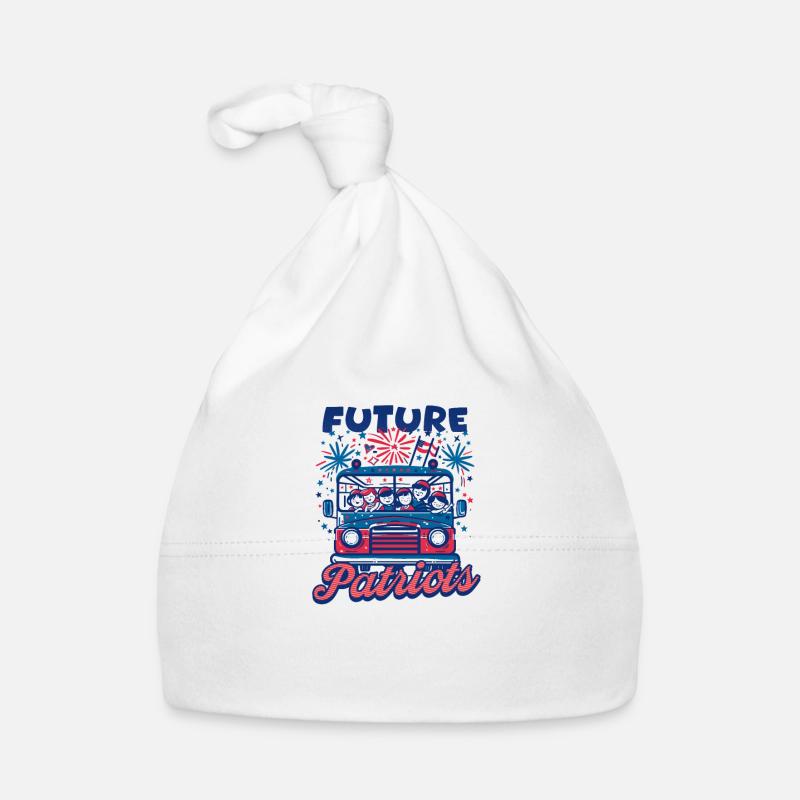 Patriotic Bus Driver Transporting Future Patriots Organic Baby Cap