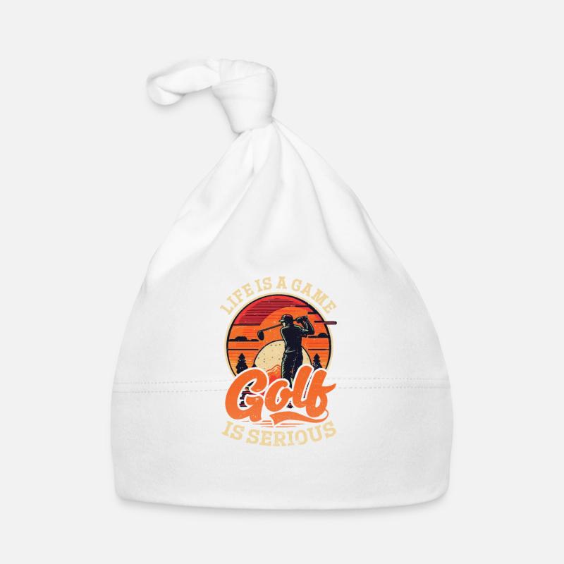 Golfing Life Game Golf Serious Organic Baby Cap