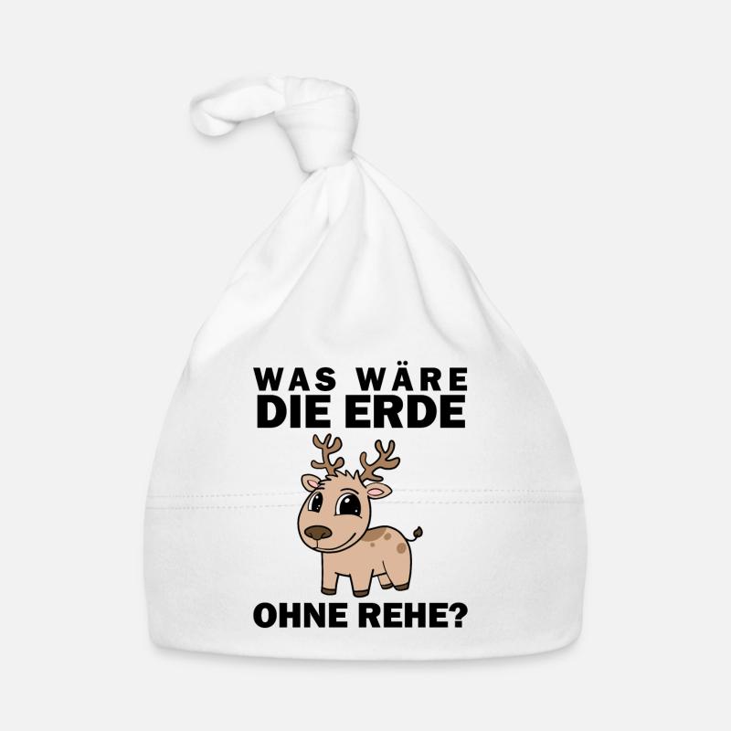 Deer Saying Sayings Organic Baby Cap