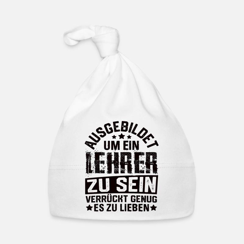 Lehrer Schule Lehramt Studenten Lehrerin Baby Bio-Mütze