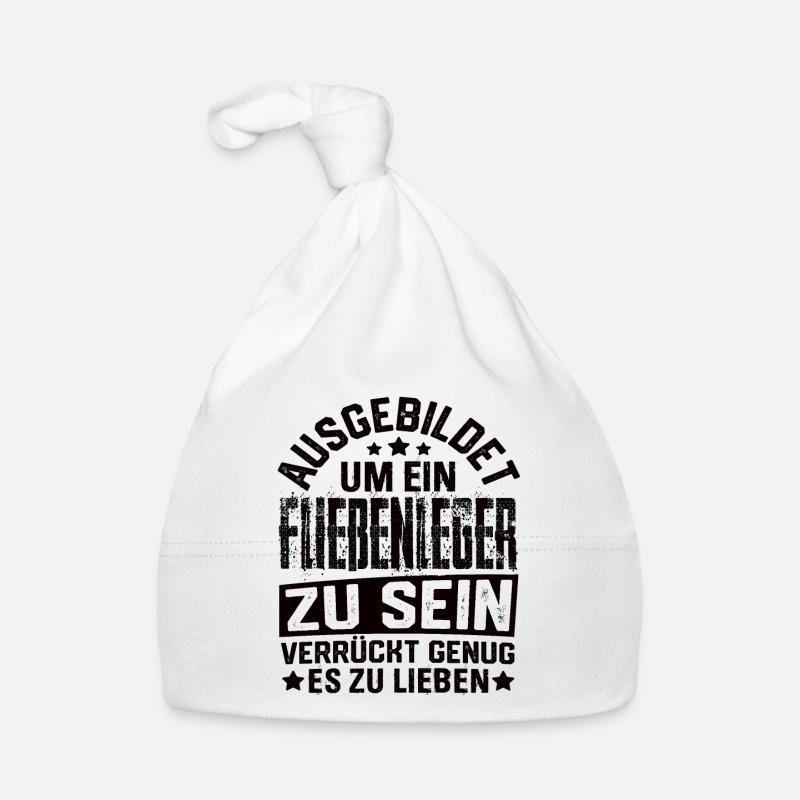 Fließenleger Plattenleger Fliesenleger Spruch Baby Bio-Mütze