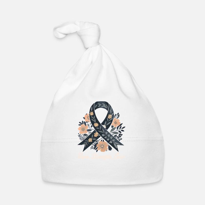 Glioblastoma Awareness Hope, Strength, Cure Organic Baby Cap