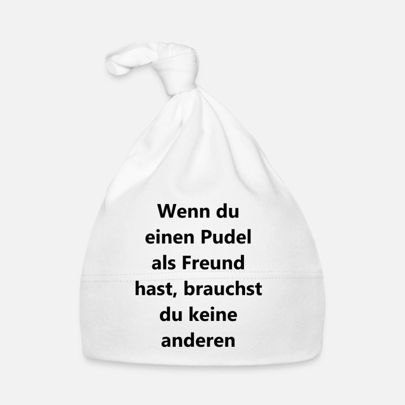 Cadeau de caniche amusant pour les amis Bonnet bio Bébé