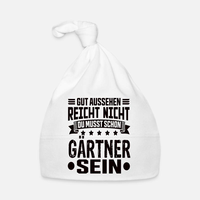 Gärtner Garten Gartenbau Landschaftsgärtner Spruch Baby Bio-Mütze