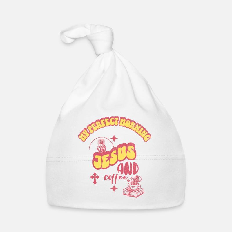 Glaube und Kaffee Morgenmotto Baby Bio-Mütze