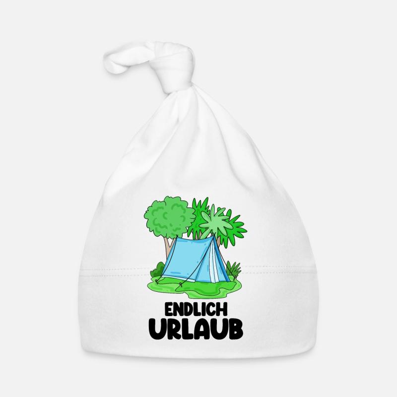 Zelt Urlaub Urlauber Zelten Baby Bio-Mütze
